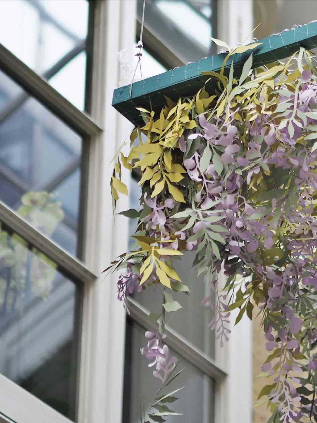 the English garden - Installation by Mathilde Nivet 