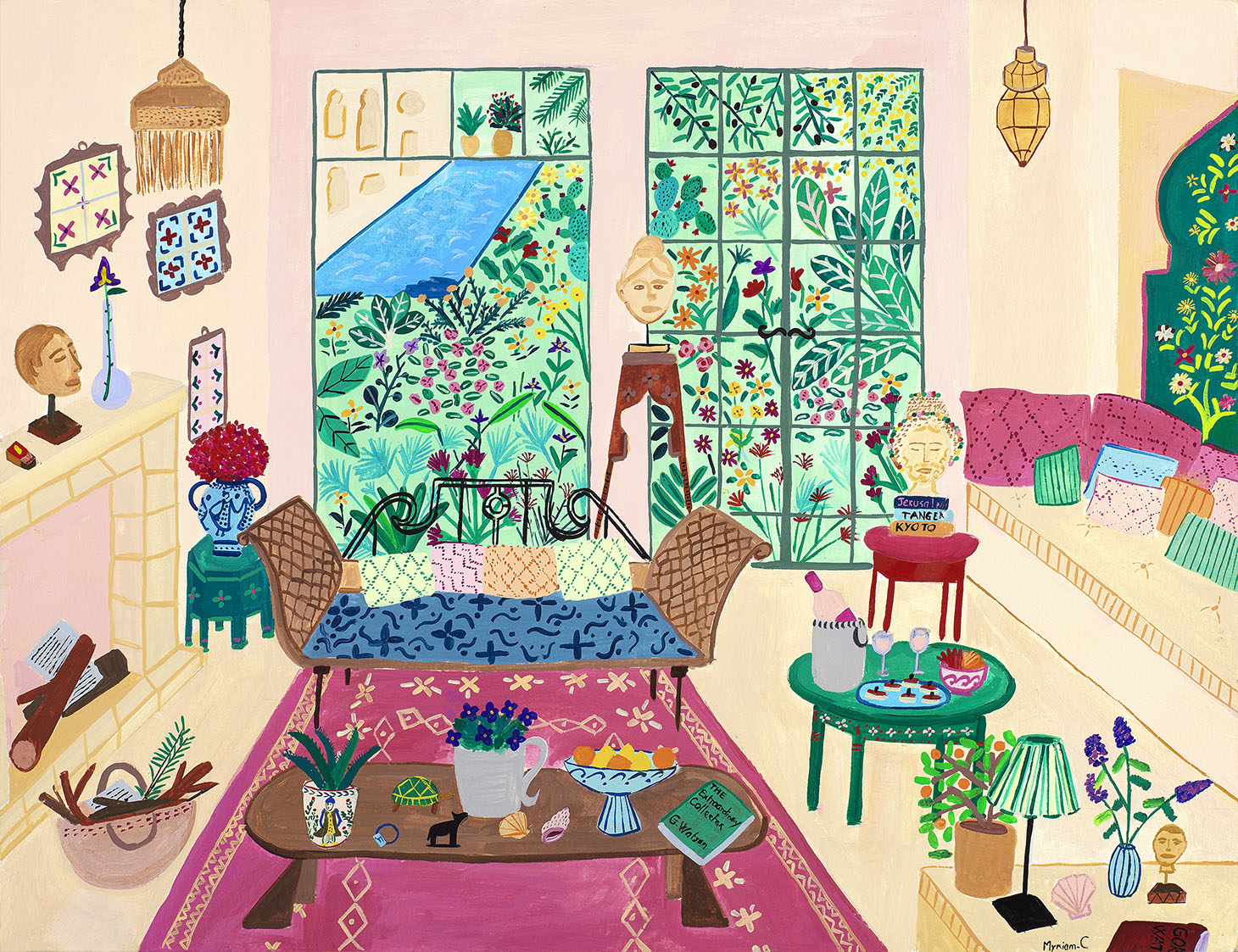 GORDON WATSON'S TANGERINE HOUSE - Illustration by MYRIAM AU CITRON